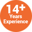 14+ Experience